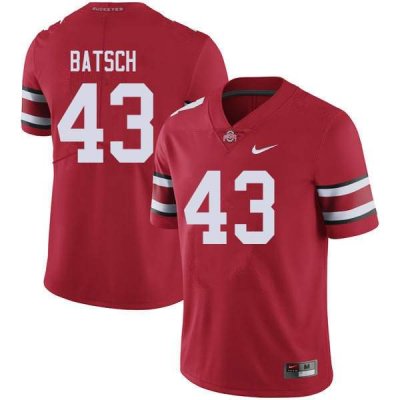 Men's Ohio State Buckeyes #43 Ryan Batsch Red Nike NCAA College Football Jersey Increasing MMF8244QL